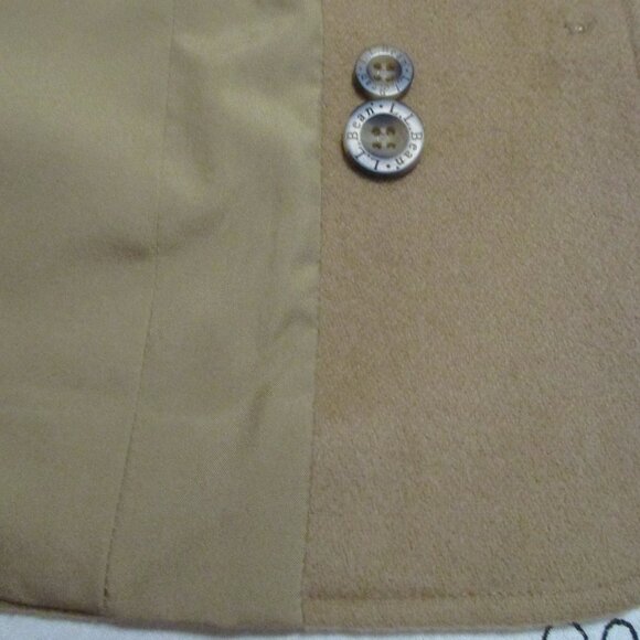 L.L. Bean Womens jacket blazer camel color Wool Angora blend 3 button size M - Picture 11 of 14
